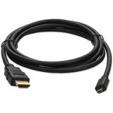 5PK 6ft HDMI 1.4 Male to Micro-HDMI 1.4 Male Black Cables For Resolution Up to 4096x2160 (DCI 4K)