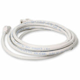 AddOn 2ft RJ-45 (Male) to RJ-45 (Male) Straight White Cat6A UTP PVC Copper Patch Cable