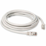 AddOn 2ft RJ-45 (Male) to RJ-45 (Male) Straight White Cat6A UTP PVC Copper Patch Cable