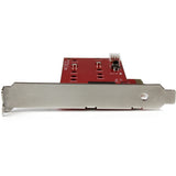 StarTech.com 2x M.2 SATA SSD Controller Card - PCIe - PCI Express M.2 SATA III Controller - NGFF Card Adapter