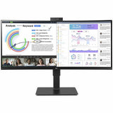 LG Ultrawide 34BQ77QC-B 34" Class Webcam WQHD Curved Screen LCD Monitor - 21:9 - Textured Black