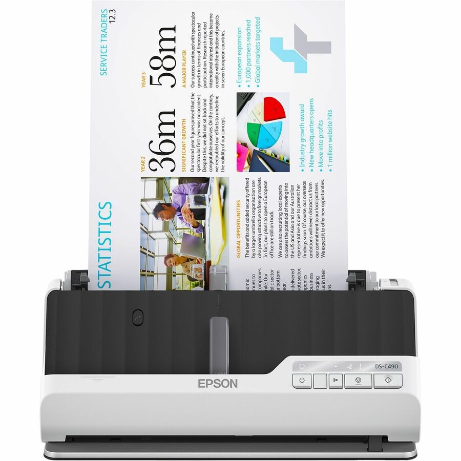 Epson DS-C490 Sheetfed Scanner - 600 dpi Optical