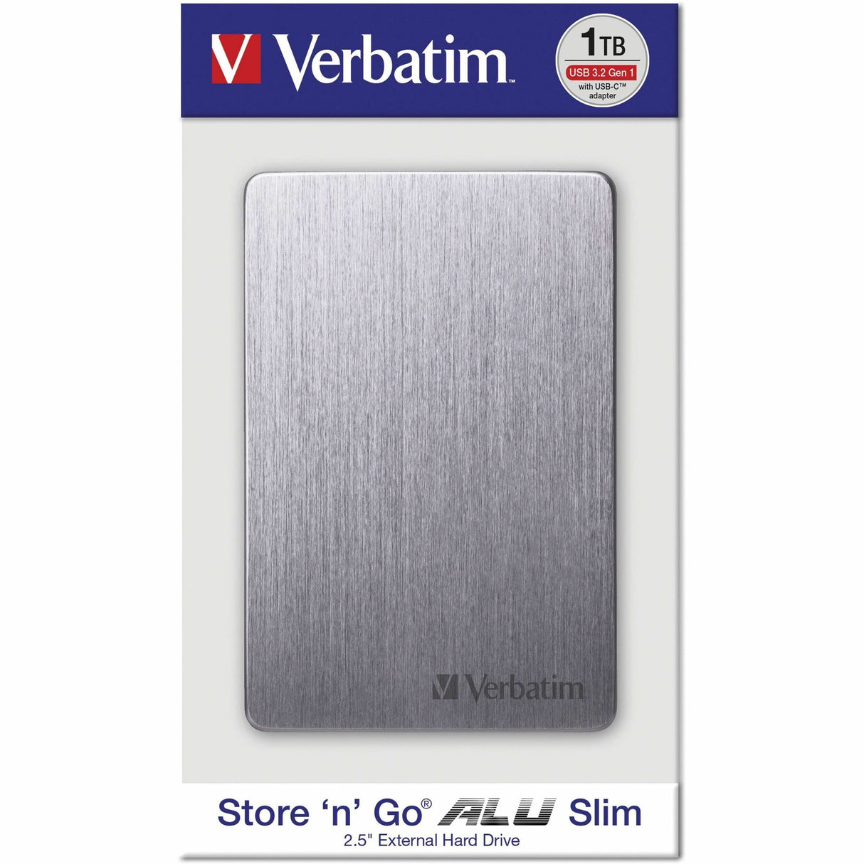 1TB Store 'n' Go ALU Slim Portable Hard Drive - Space Grey