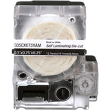 Panduit PXE S050X075VAM MP Printer Self-Lam Label, Vinyl, White, 0.75"x0.5" , 0.25"POH