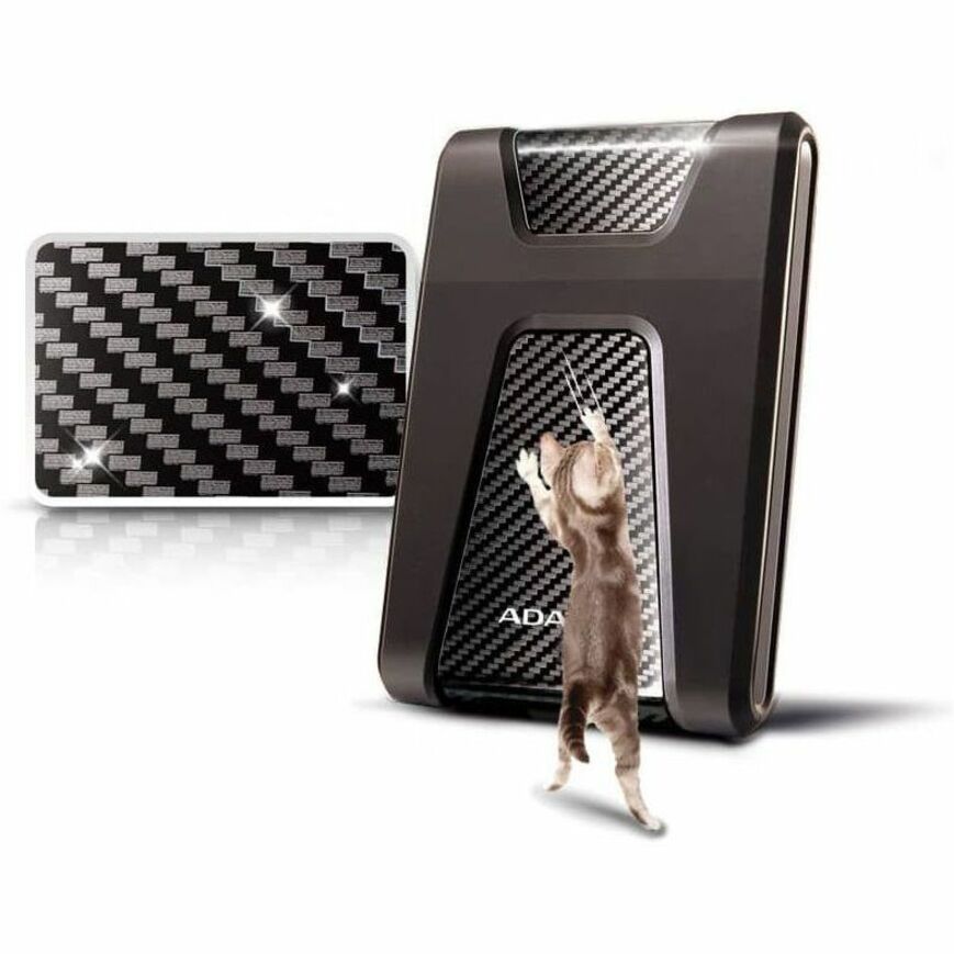 Adata DashDrive Durable HD650 4 TB Portable Hard Drive - External - Black