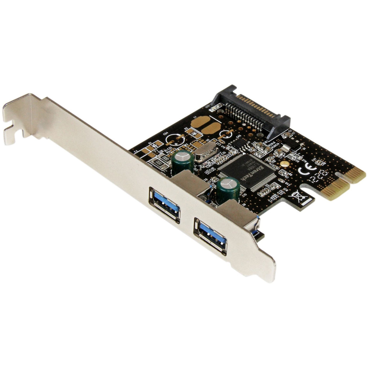 StarTech.com 2 Port PCI Express PCIe SuperSpeed USB 3.0 Controller Card w/ SATA Power - 5Gbps