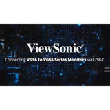 ViewSonic VG2755 27 Inch IPS 1080p Monitor with USB C 3.1, HDMI, DisplayPort, VGA and 40 Degree Tilt Ergonomics for Home and Office