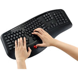 Adesso 2.4 GHz Wireless Ergonomic Trackball Keyboard