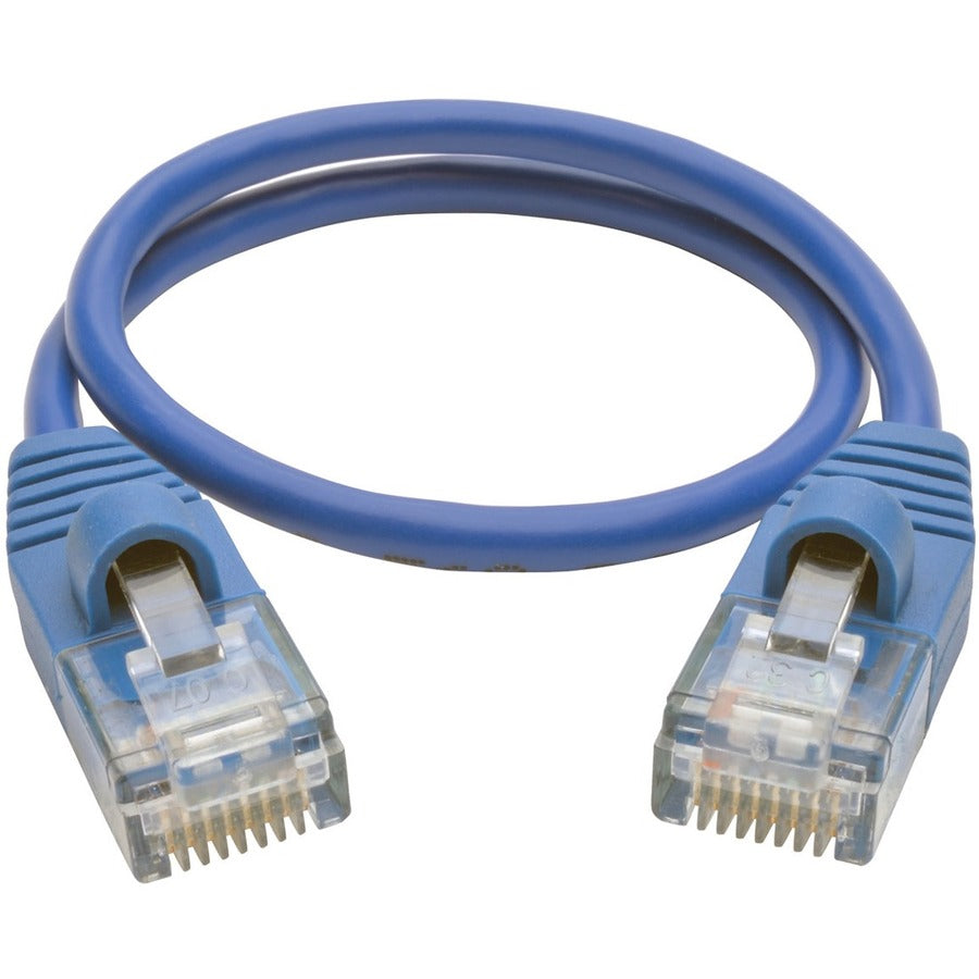 Eaton Tripp Lite Series Cat5e 350 MHz Snagless Molded Slim (UTP) Ethernet Cable (RJ45 M/M) - Blue, 1 ft. (0.31 m)