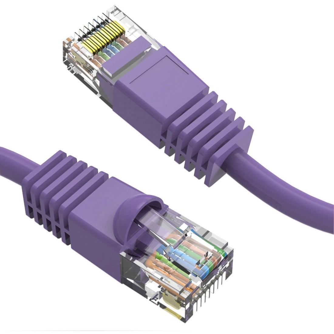 Axiom 100FT CAT6 550mhz Patch Cable Molded Boot (Purple)