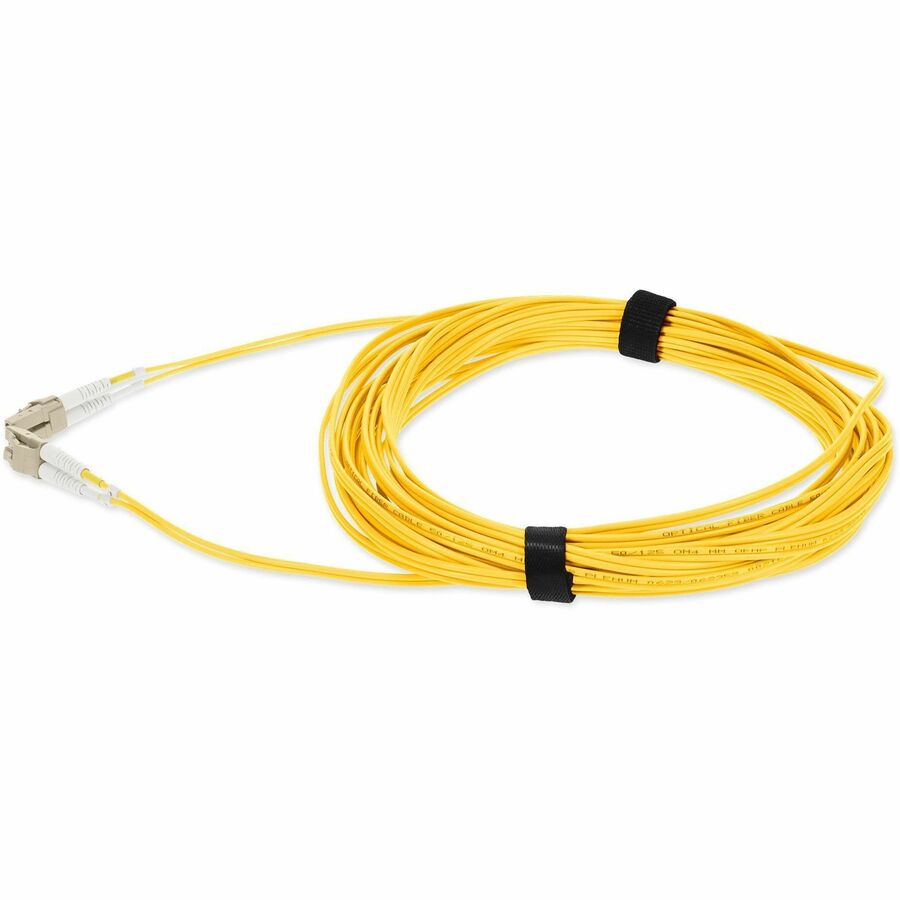 AddOn 2m LC (Male) to LC (Male) Yellow OM4 Duplex Plenum-Rated Fiber Patch Cable