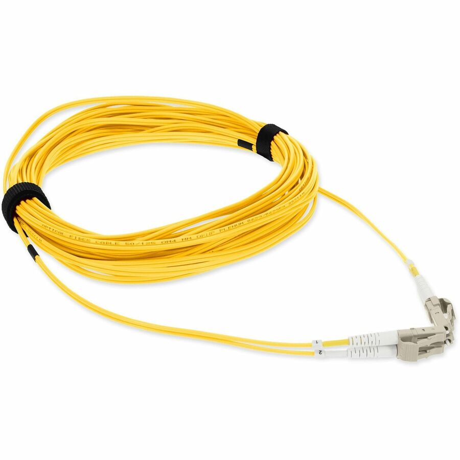 AddOn 2m LC (Male) to LC (Male) Yellow OM4 Duplex Plenum-Rated Fiber Patch Cable