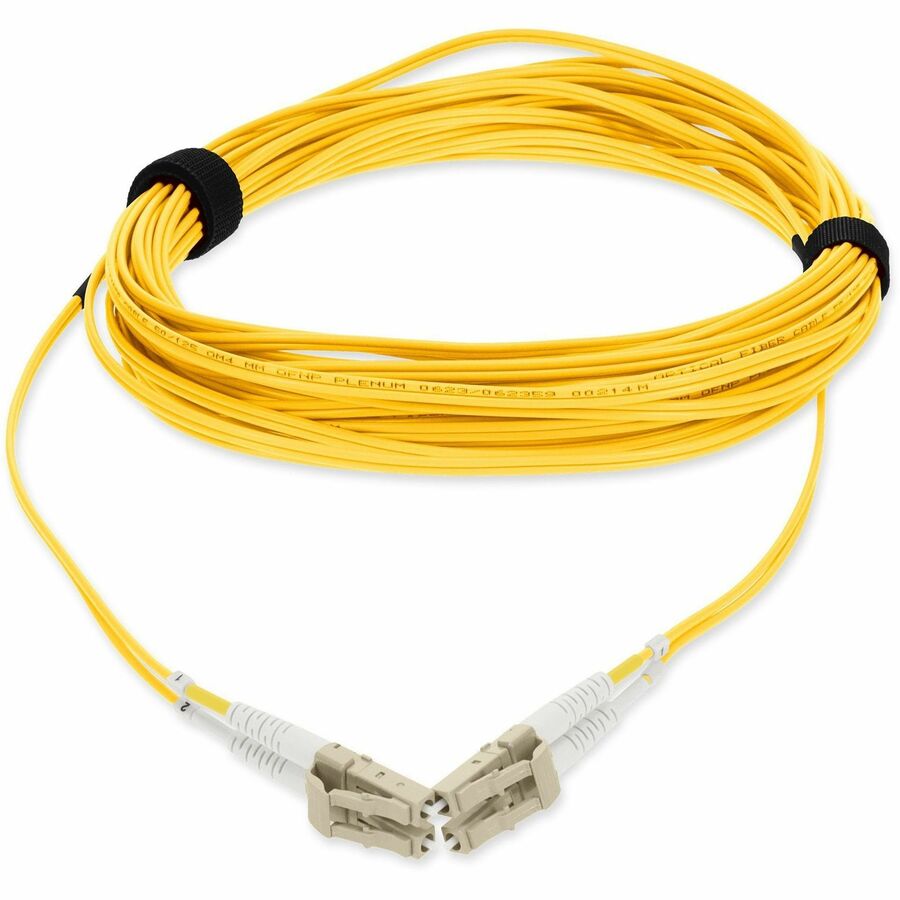 AddOn 2m LC (Male) to LC (Male) Yellow OM4 Duplex Plenum-Rated Fiber Patch Cable