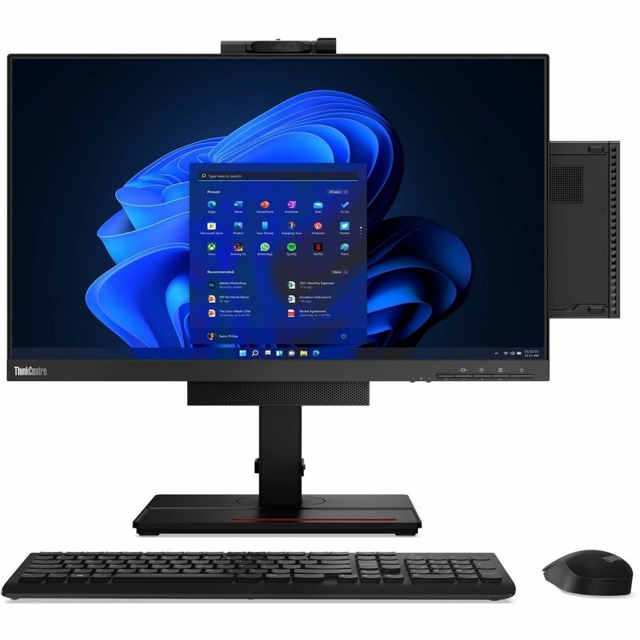 Lenovo ThinkCentre M80q Gen 4 12E90003US Desktop Computer - Intel Core i7 13th Gen i7-13700T - 16 GB - 512 GB SSD - Tiny - Black