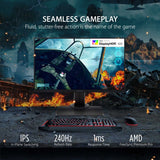 ViewSonic OMNI XG2431 24 Inch 1080p 0.5ms 240Hz Gaming Monitor with AMD FreeSync Premium, Advanced Ergonomics, Eye Care, HDMI and DisplayPort for Esports