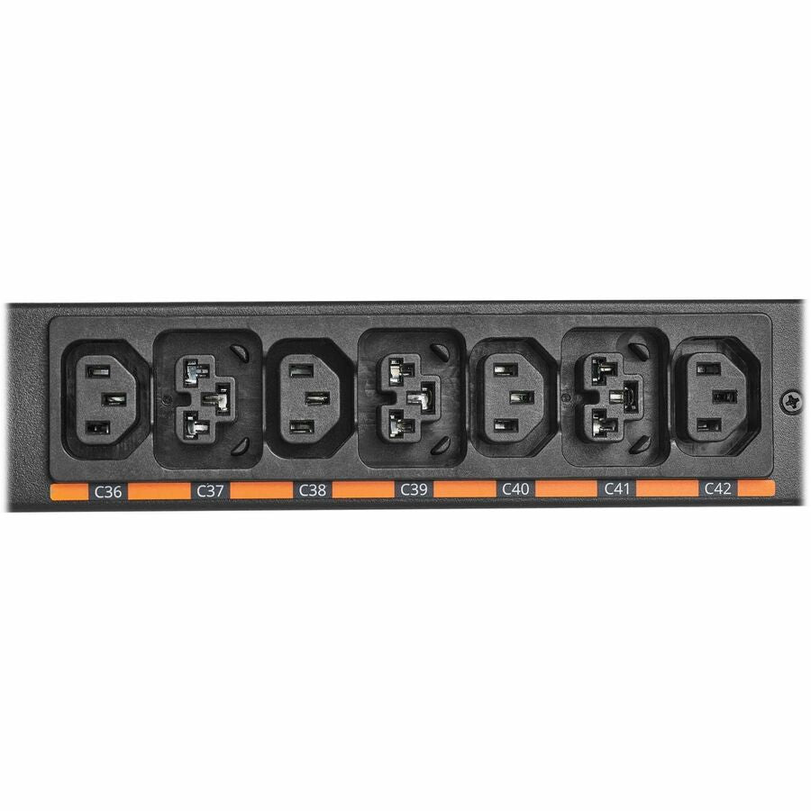 Eaton 3-Phase Managed Rack PDU G4, 208V, 42 Outlets, 48A, 17.3kW, 460P9W Input, 6 ft. Cord, 0U Vertical