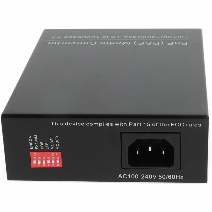 AddOn 10/100/1000Base-TX(RJ45) to 1000Base-SX(ST) MMF 850nm 550m POE Media Converter With EUR Standard Power Supply