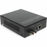 AddOn 10/100/1000Base-TX(RJ45) to 1000Base-SX(ST) MMF 850nm 550m POE Media Converter With EUR Standard Power Supply