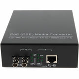 AddOn 10/100/1000Base-TX(RJ45) to 1000Base-SX(ST) MMF 850nm 550m POE Media Converter With EUR Standard Power Supply