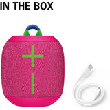 Ultimate Ears WONDERBOOM 3 Portable Bluetooth Speaker System - Pink