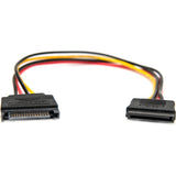 Rocstor Premium 12in 15 Pin SATA Power Extension Cable - 12in - SATA Cable 15 Pin SATA Power