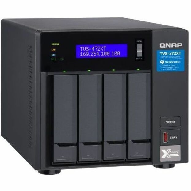 QNAP TVS-472XT-i3-4G SAN/NAS/DAS Storage System