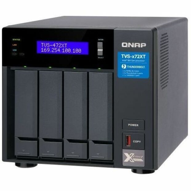 QNAP TVS-472XT-i3-4G SAN/NAS/DAS Storage System