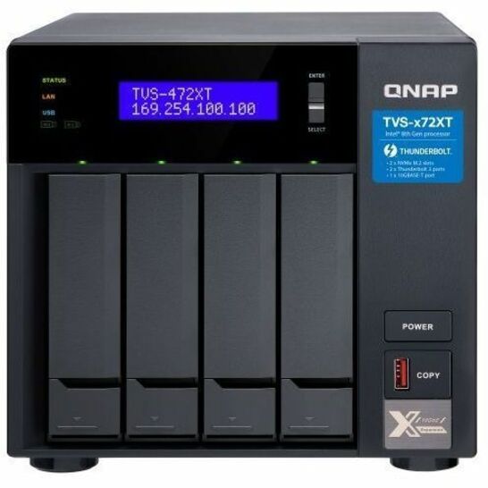 QNAP TVS-472XT-i3-4G SAN/NAS/DAS Storage System