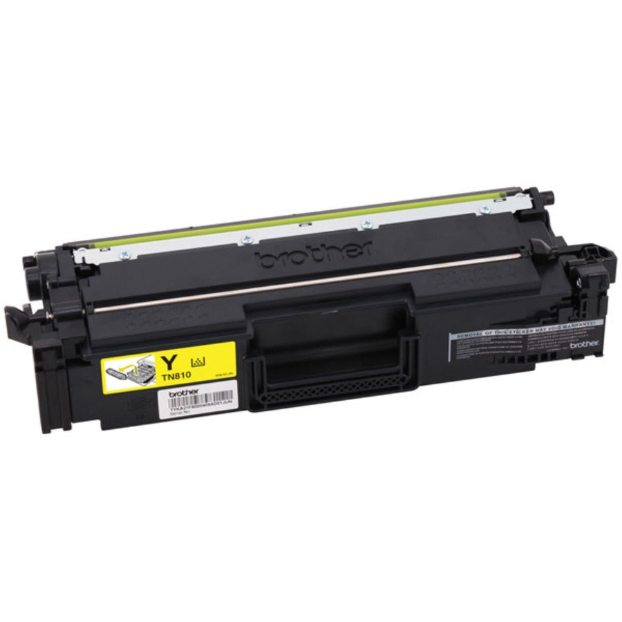 Brother TN810Y Original Standard Yield Laser Toner Cartridge - Yellow - 1 Each