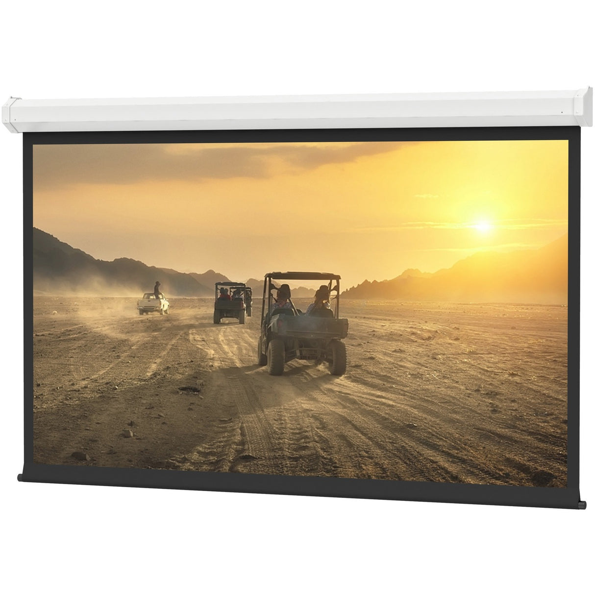 Da-Lite Cosmopolitan Series Projection Screen - Wall or Ceiling Mounted Electric Screen - 108in x 108in Square Screen