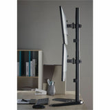 Rocstor ErgoReach Mounting Pole for Monitor - Black - Vertical