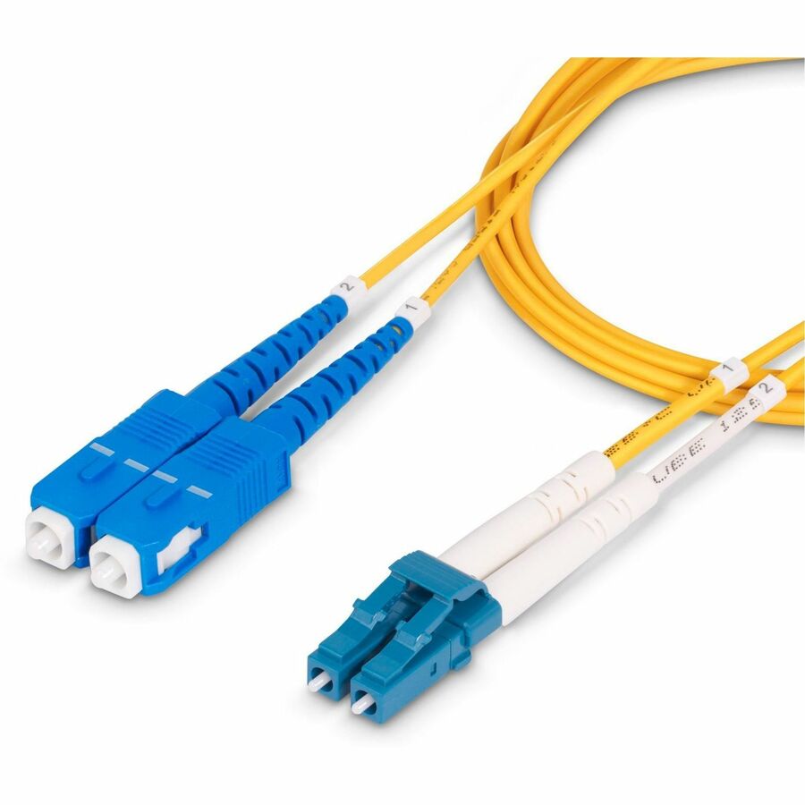 StarTech.com 10m (32.8ft) LC to SC (UPC) OS2 Single Mode Duplex Fiber Optic Cable, 9/125&micro;m, 100G, LSZH Fiber Patch Cord