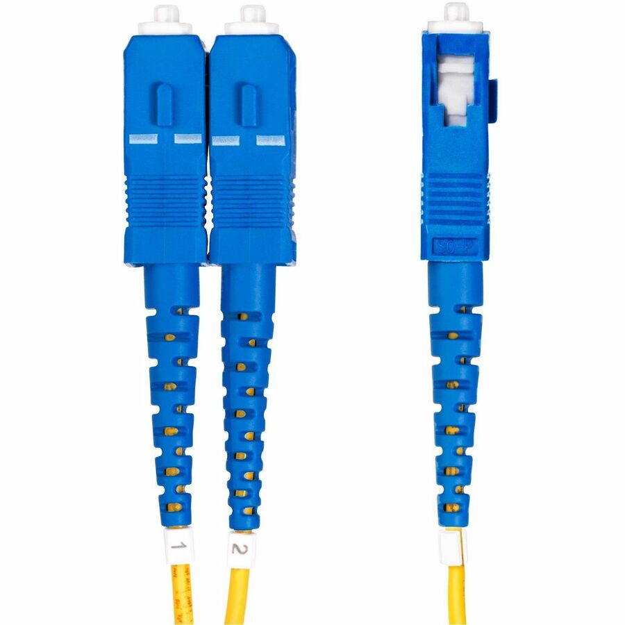 StarTech.com 10m (32.8ft) LC to SC (UPC) OS2 Single Mode Duplex Fiber Optic Cable, 9/125&micro;m, 100G, LSZH Fiber Patch Cord