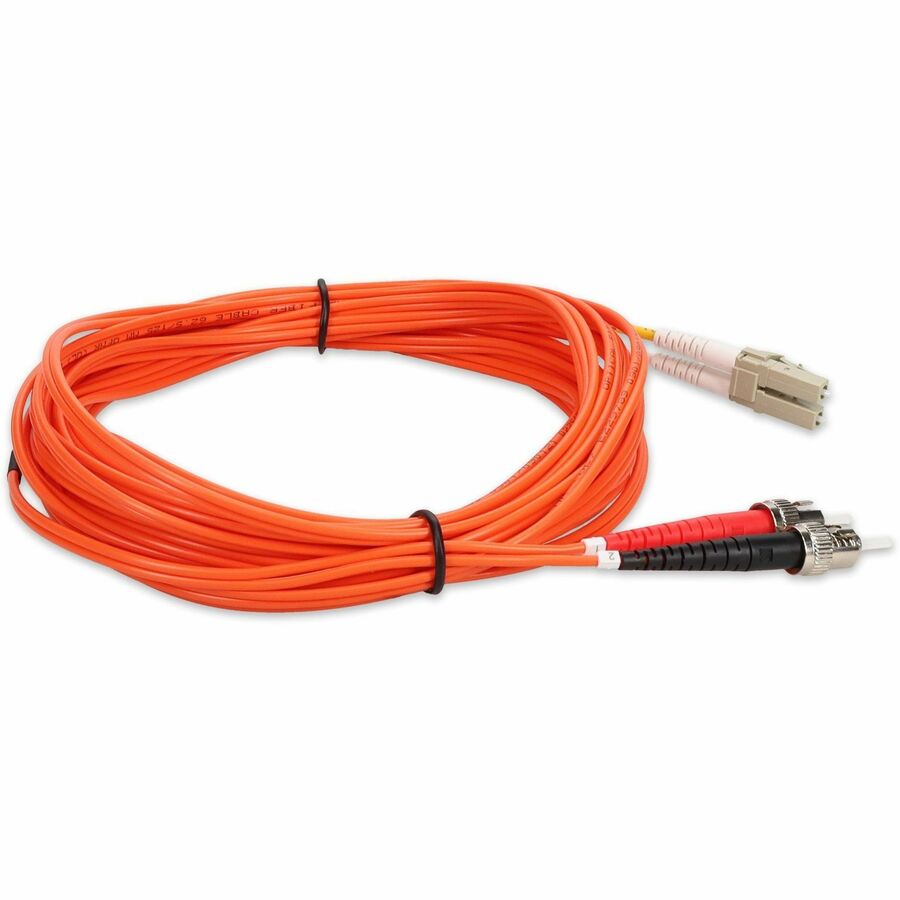 AddOn 4m LC (Male) to ST (Male) Orange OM1 Duplex Fiber OFNR (Riser-Rated) Patch Cable