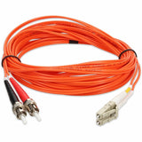 AddOn 4m LC (Male) to ST (Male) Orange OM1 Duplex Fiber OFNR (Riser-Rated) Patch Cable