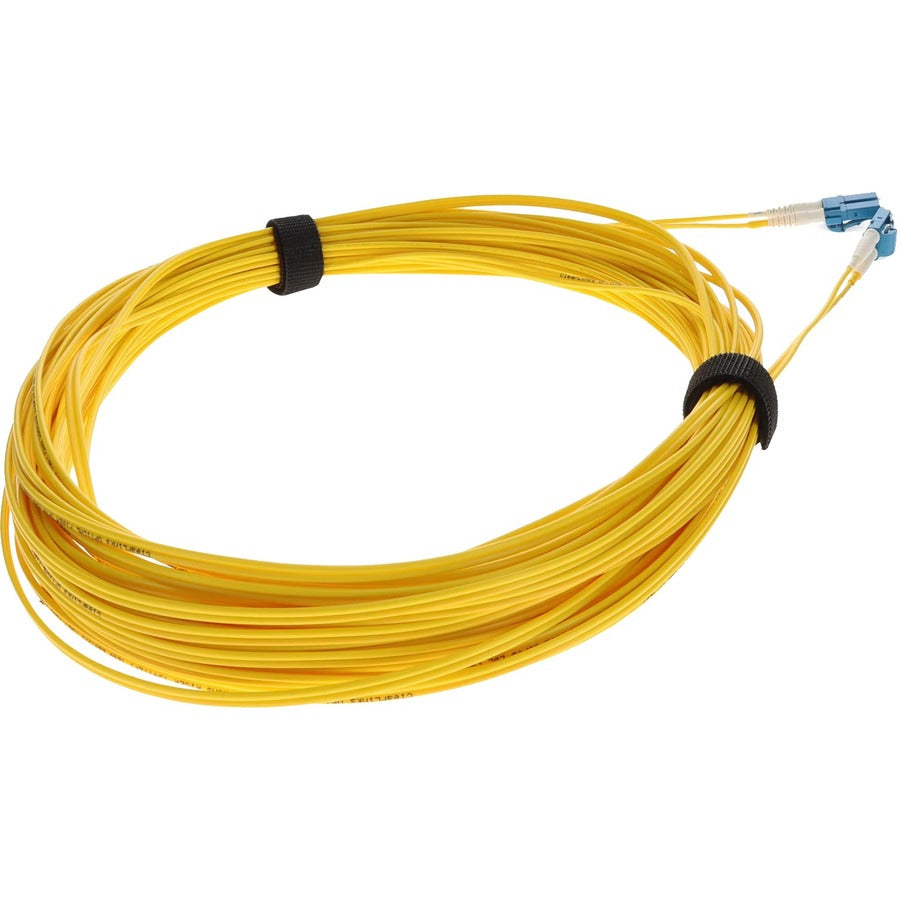 AddOn 13m LC (Male) to LC (Male) Straight Yellow OS2 Duplex OFNR (Riser-Rated) Fiber Patch Cable