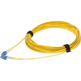 AddOn 13m LC (Male) to LC (Male) Straight Yellow OS2 Duplex OFNR (Riser-Rated) Fiber Patch Cable