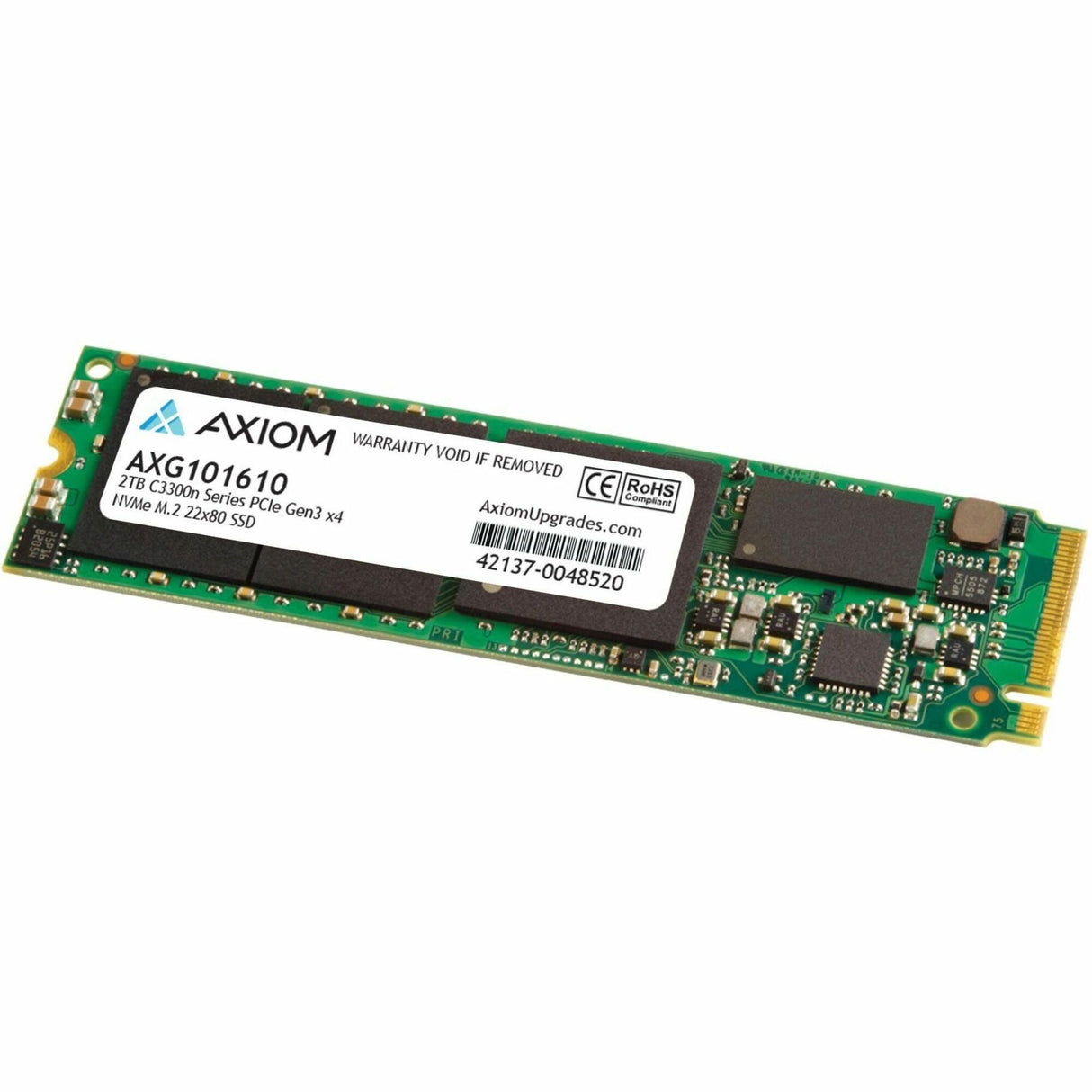 Axiom C3300n 2 TB Solid State Drive - M.2 2280 Internal - PCI Express NVMe (PCI Express 3.0 x4) - TAA Compliant