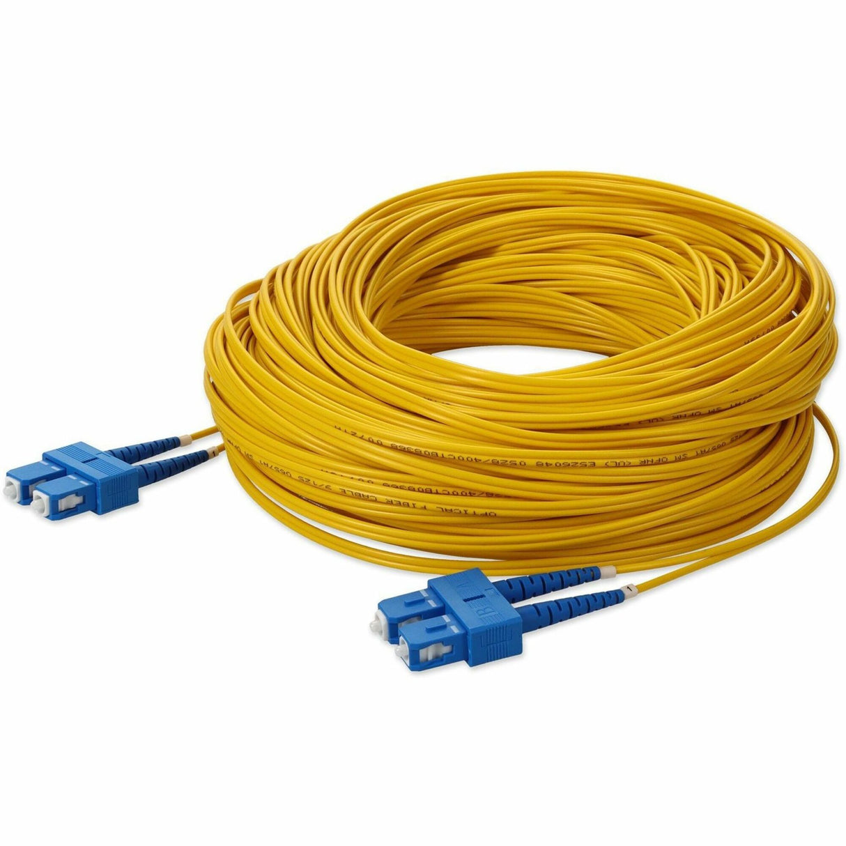 AddOn 25m SC (Male) to SC (Male) Yellow OS2 Duplex Fiber OFNR (Riser-Rated) Patch Cable