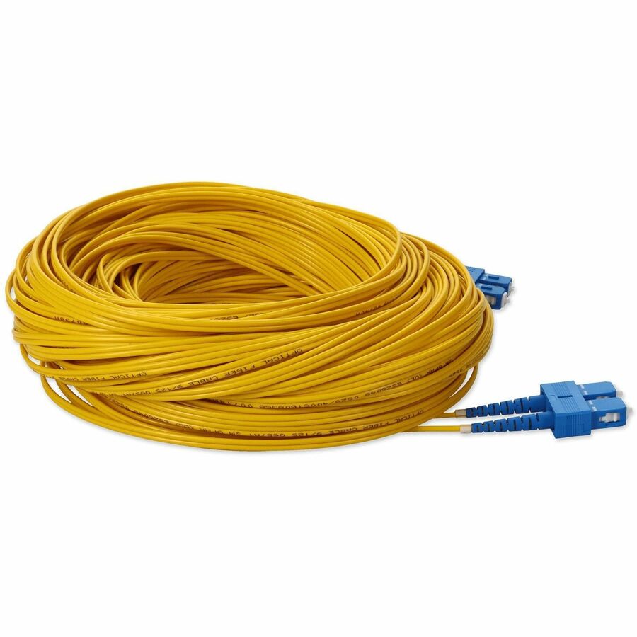 AddOn 25m SC (Male) to SC (Male) Yellow OS2 Duplex Fiber OFNR (Riser-Rated) Patch Cable