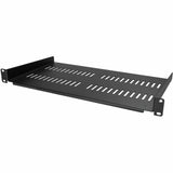 StarTech.com 1U Vented Server Rack Cabinet Shelf - Fixed 10in Deep Cantilever Rackmount Tray for 19" Data/AV/Network Enclosure w/Cage Nuts