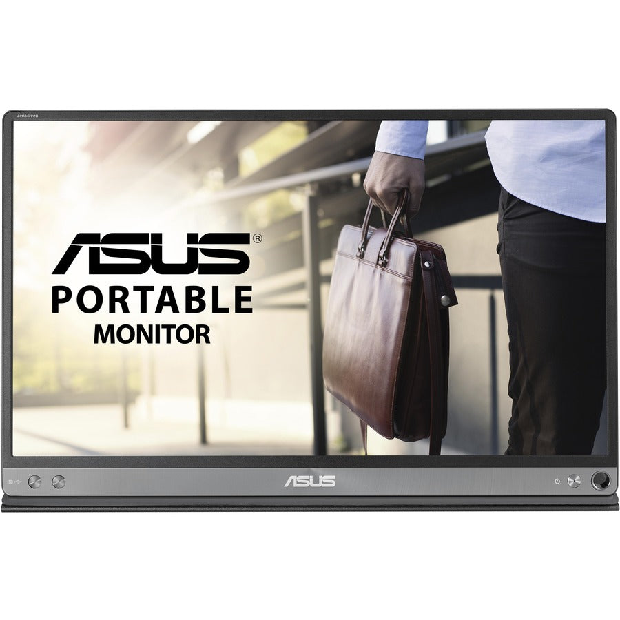 Asus ZenScreen MB16AC 16" Class Full HD LCD Monitor - 16:9 - Dark Gray, Black