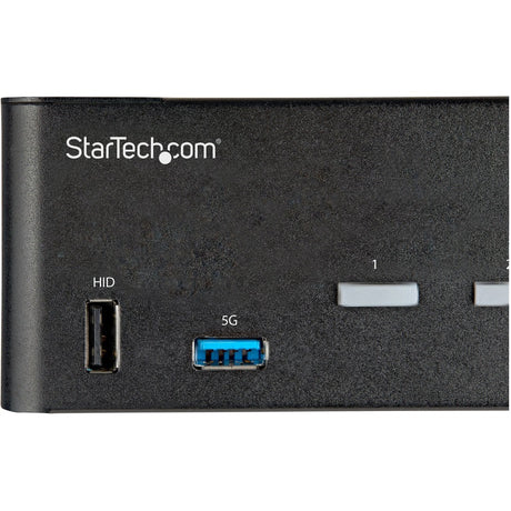 StarTech.com 2 Port Dual Monitor HDMI KVM Switch, 4K 60Hz HDMI 2.0 UHD HDR, 2 Port USB 3.0 Hub, 4x USB HID, Audio, Hotkey Switching, TAA