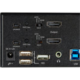 StarTech.com 2 Port Dual Monitor HDMI KVM Switch, 4K 60Hz HDMI 2.0 UHD HDR, 2 Port USB 3.0 Hub, 4x USB HID, Audio, Hotkey Switching, TAA