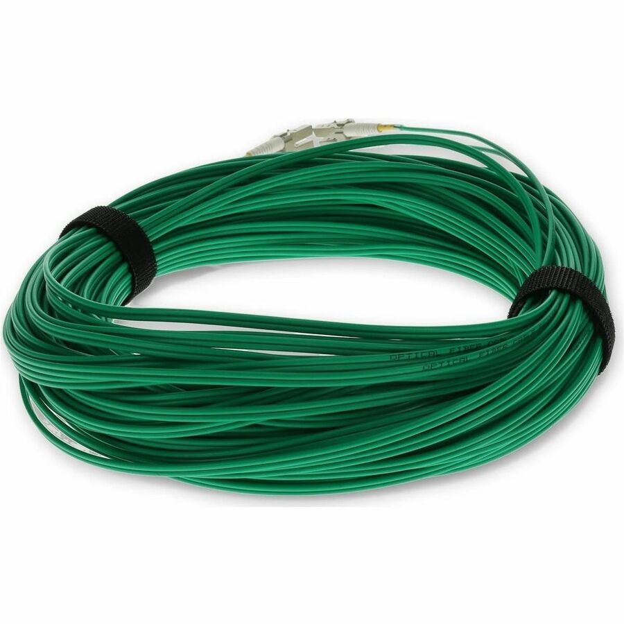 AddOn 20m LC (Male) to LC (Male) Green OM4 Duplex Fiber OFNR (Riser-Rated) Patch Cable