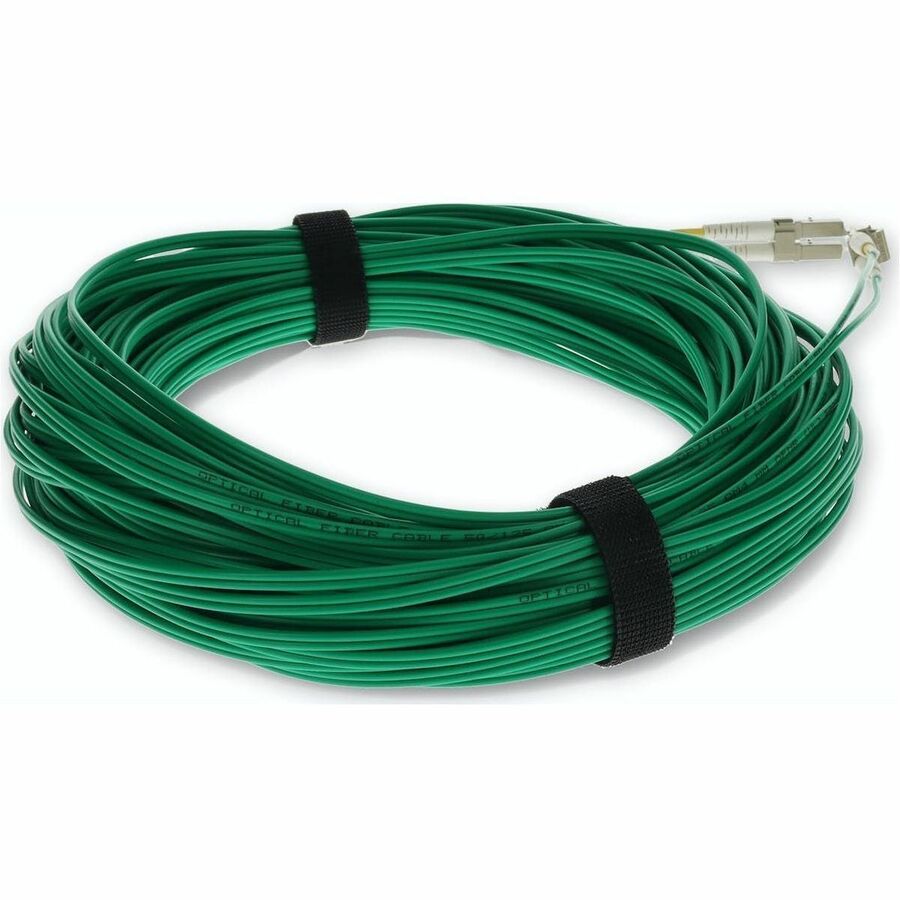 AddOn 20m LC (Male) to LC (Male) Green OM4 Duplex Fiber OFNR (Riser-Rated) Patch Cable