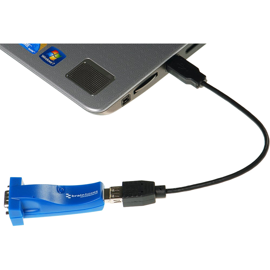 Brainboxes 1 Port RS232 USB to Serial Adapter