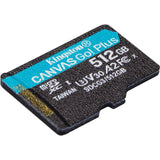 Kingston Canvas Go! Plus SDCG3 512 GB Class 10/UHS-I (U3) microSDXC