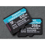 Kingston Canvas Go! Plus SDCG3 512 GB Class 10/UHS-I (U3) microSDXC