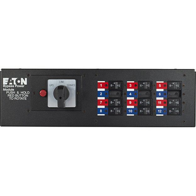 Eaton BPM Bypass Power Module, Wall-mount or rackmount, 3U, Black, Yes, Split-phase (L1, L2, N, G), 9PXM, 9170+, 9155, 9PXSP 8-10K, 1, HW (50-125A), 6) 5-20R, (3) L6-30R